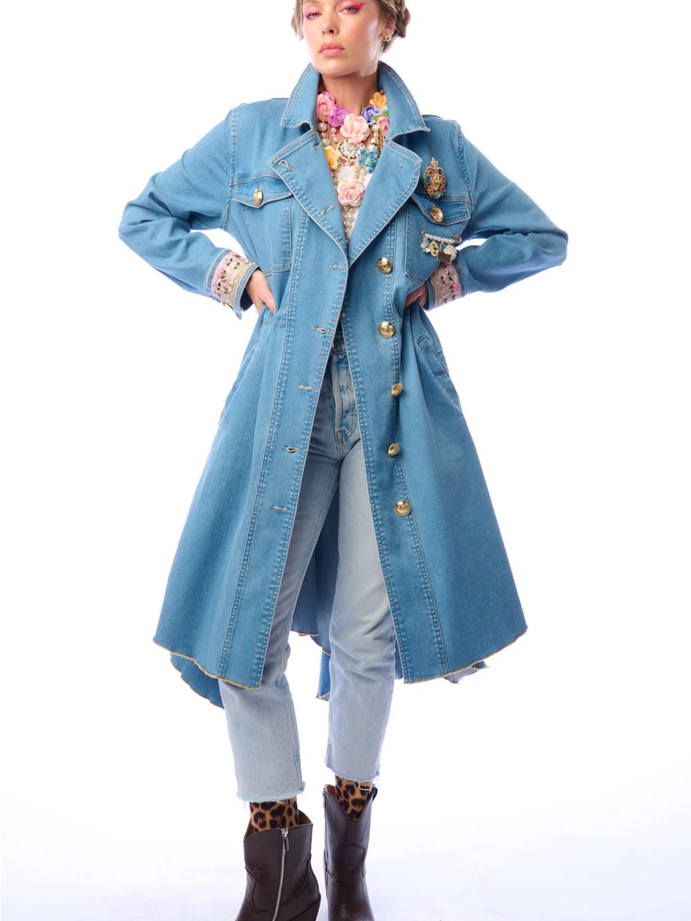 ARATTA MONTE CARLO DENIM COAT - M - NWT - Picture 3 of 12